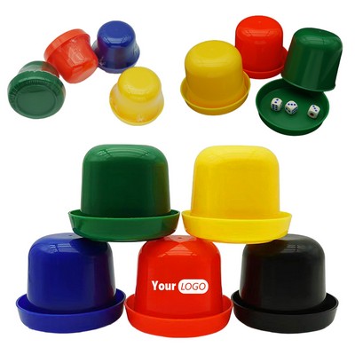 Bar Plastic Dice Cup With Lid