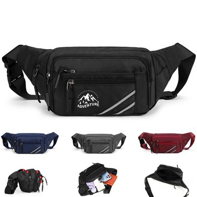 Large-Capacity Multi-Compartment Waist Pack
