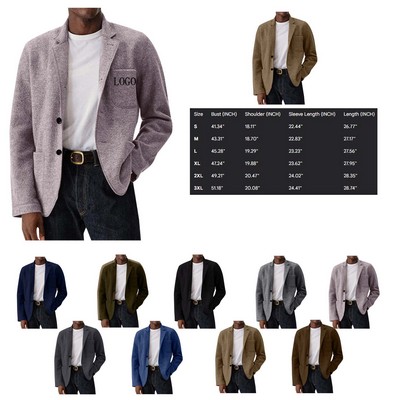 Trendy Mens Casual Wool Jacket