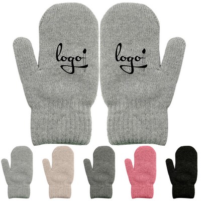 Warm Knit Full Finger Mittens