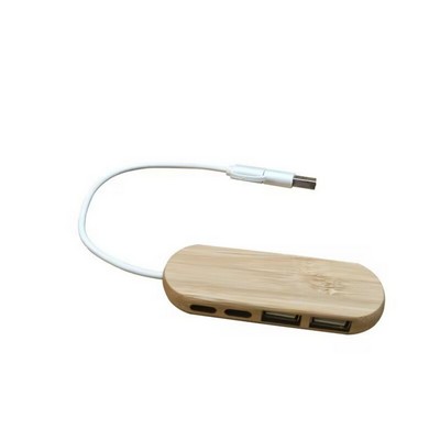 Bamboo 4-in-1 USB Splitter