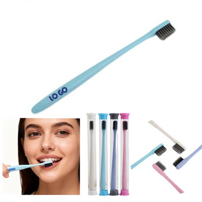 Eco-Friendly Wheat Straw Bamboo Charcoal Toothbrush