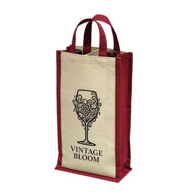 Eco Dual Bottle Wine Tote Bag
