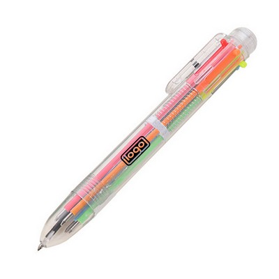 Multi-Color Transparent Ballpoint Pen
