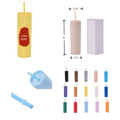 MOQ 50 pcs Full Color 16oz Tumbler with Straw