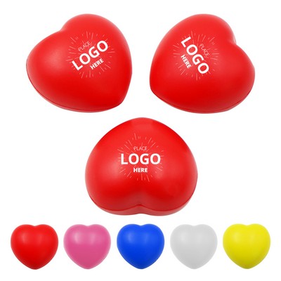 PU Heart-Shaped Stress Ball MOQ 50pcs