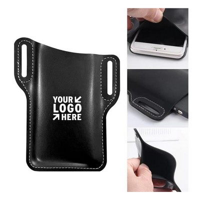 Leather Mobile Phone Belt Bag