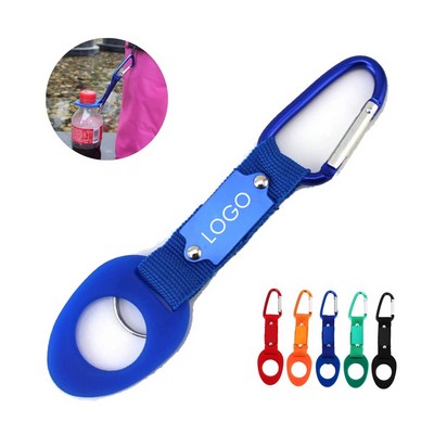 Silicone Water Bottle Holder Carabiner Clip