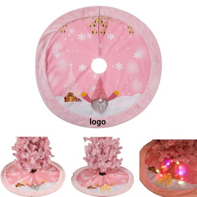 Lighted Holiday Christmas Tree Skirt
