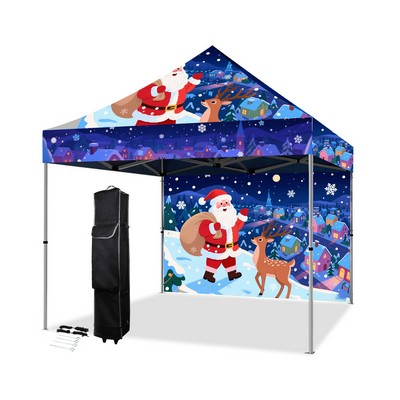 10' X 10' Tent w/ Full Color Canopy and Back Wall