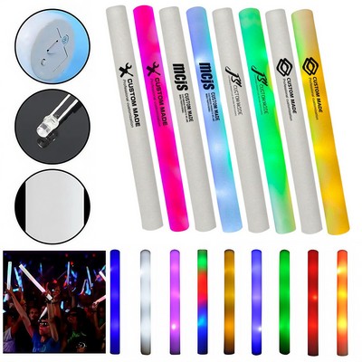 19" LED Light Up Foam Cheer Glow Sticks