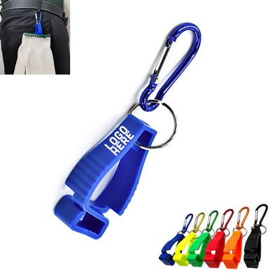 Plastic Glove Clip with Carabiner