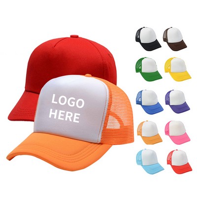 Deluxe 6-Panel Woven Trucker Hat with Embroidery