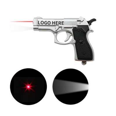 Aviator-Style Laser & LED Keychain