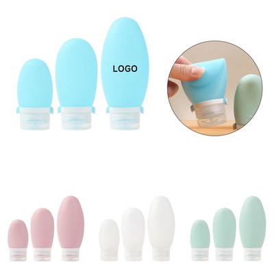 Leak Proof Squeezable Silicone Travel Bottles