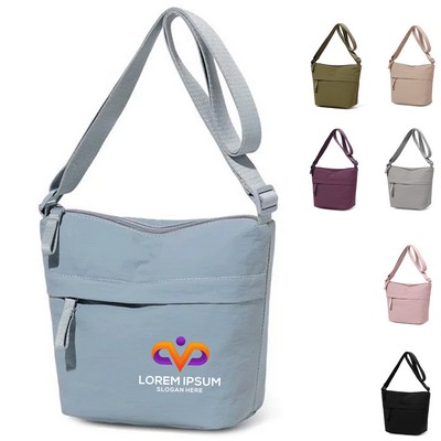 Nylon Water-Repellent Adjustable Shoulder Bag