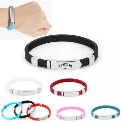 Anti Static Magnetic Silicone Wristband