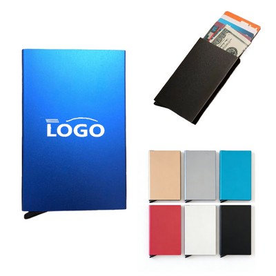 Pop Up Aluminum Credit Card Holder RFID Case