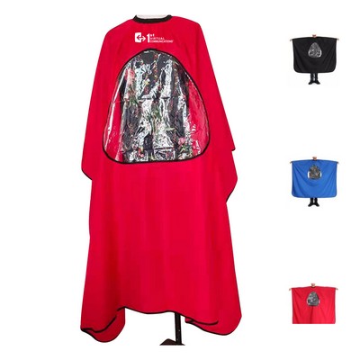 Transparent Window Barber Cape