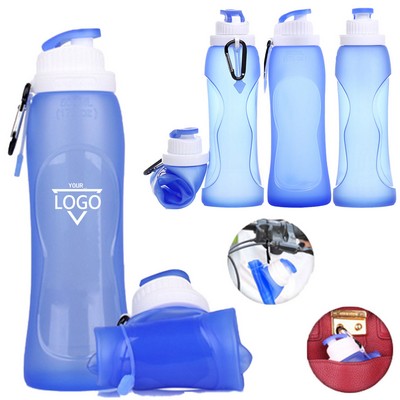17oz Silicone Folding Travel Mug for Outdoor Sports