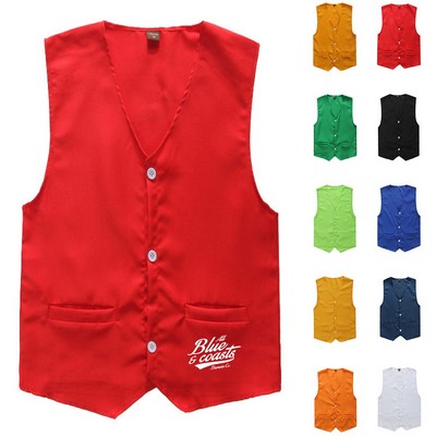 Polyester Volunteer Work Vest with Pocket