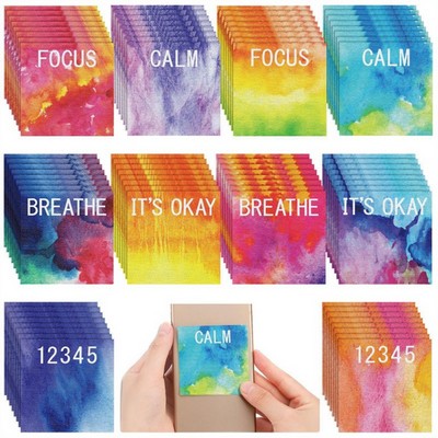 10-Pack Watercolor Textured Sensory Calm and Anxiety Relief Stickers