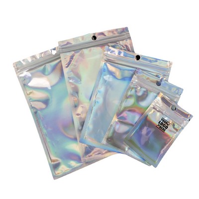 Holographic Resealable Mylar Foil Storage Pouch