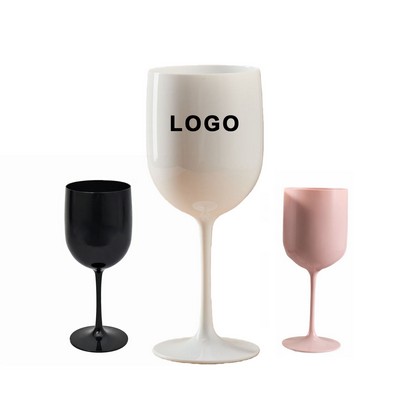 480ml 16oz Plastic Colored Champagne & Red Wine Goblet