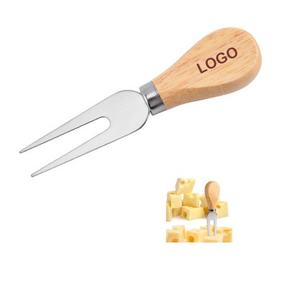 Wooden Handle Cheese Fork