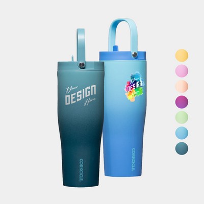 30 oz Corkcicle® Stainless Steel Triple Insulated Leakproof Colorblock Go Cup XL