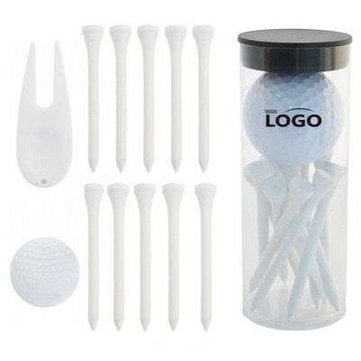 Golf Ball Gift Set With Golf Tee