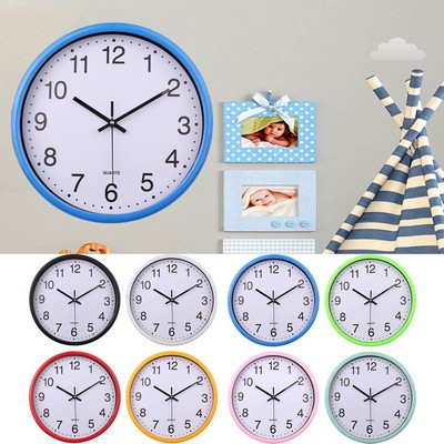 10" Round Plastic Wall Clock