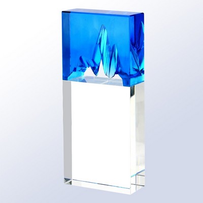 Icebound Resolve Art Glass Award, 7 5/8"H