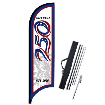 America 250 11' Feather Flag Kit