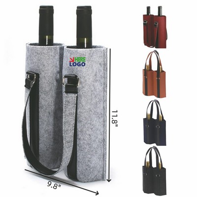 Double Wine Carrier Tote Bag