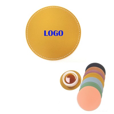 PU Leather Round Coaster