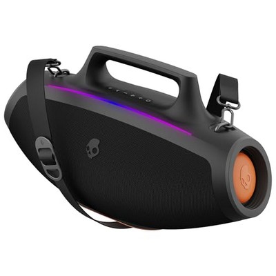 Skullcandy Barrel Bluetooth Boombox Speaker - Water-Resistant Wireless Portable Speaker, with LED...