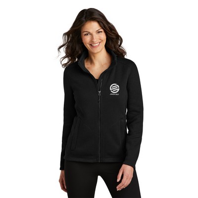 Port Authority® Women's Arc Sweater Fleece Embroidered Jacket