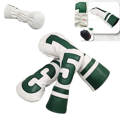 Custom Pu Leather Driver Head Cover