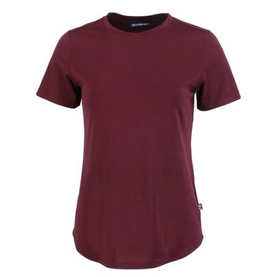 Cutter and Buck Ladies Coastline Epic Comfort Recycled Short Sleeve Tee