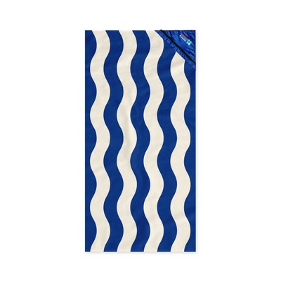 Slowtide® Stripe Pocket Beach Towel - Blue