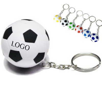 Soccer Ball Stress Reliever Keychain