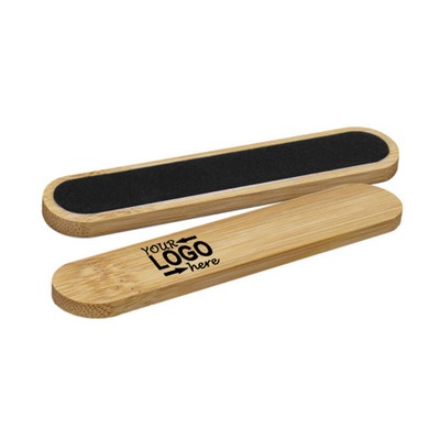 Bamboo Nail File Portable Emery Board Nail Care Tool
