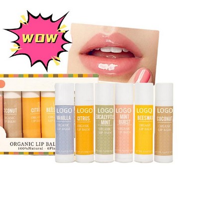 Moisturizing Organic Lip Balm Stick Christmas Gifts