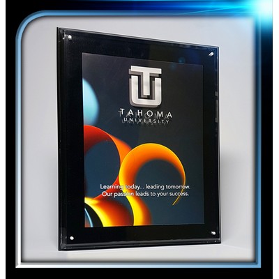 Black Background Acrylic Entrapment Plaque (8"x10"x3/8")