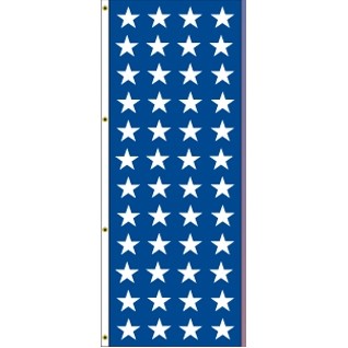 America Forever Free Flying Flag Drape (Blue/White Stars)