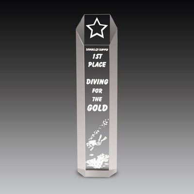 Hexagon Tower™ Award (3"x12"x2")
