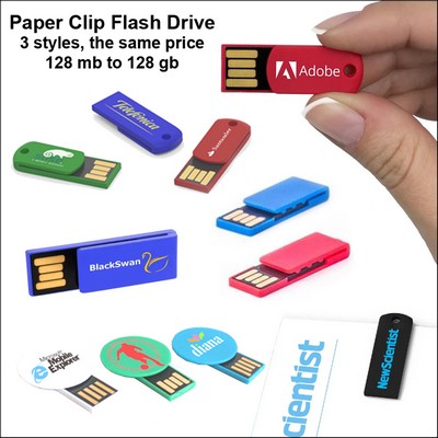Paper Clip Flash Drive - 1 GB Memory