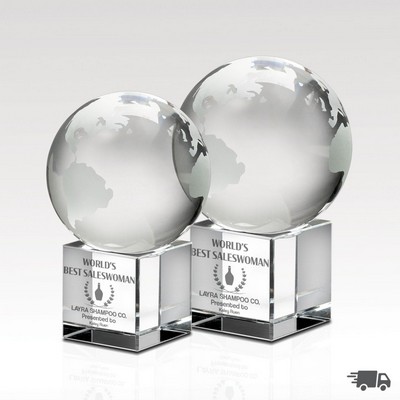 Crystal Globe On Cube