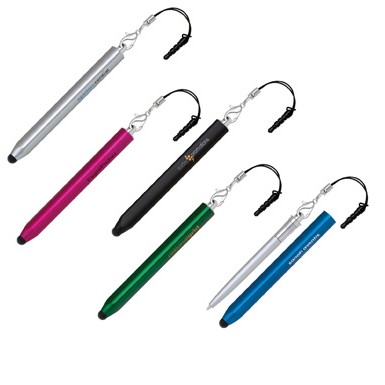 2-in-1 Triangle Stylus Pen w/Headphone Jack Adapter